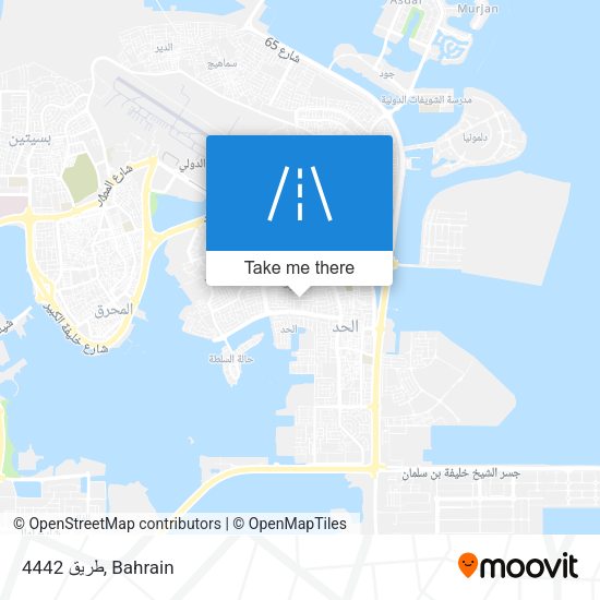 طريق 4442 map