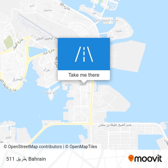 طريق 511 map