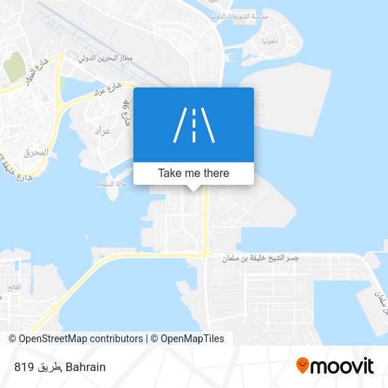 طريق 819 map