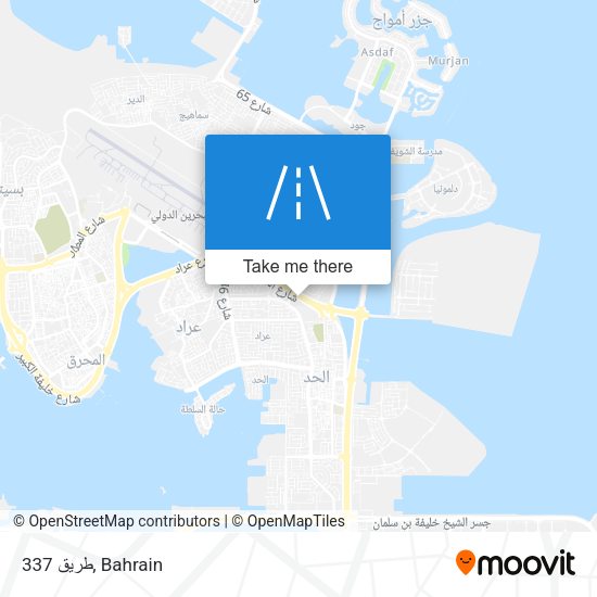 طريق 337 map