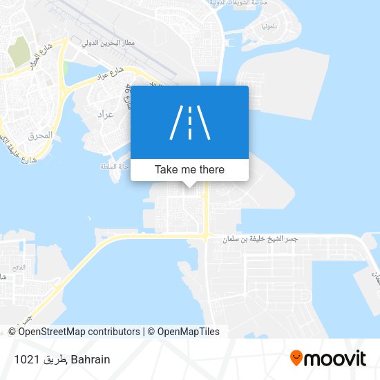 طريق 1021 map
