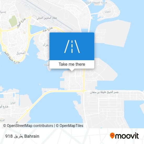طريق 918 map