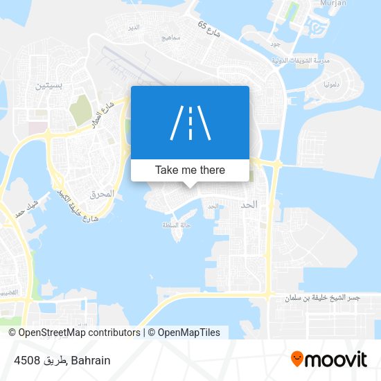 طريق 4508 map