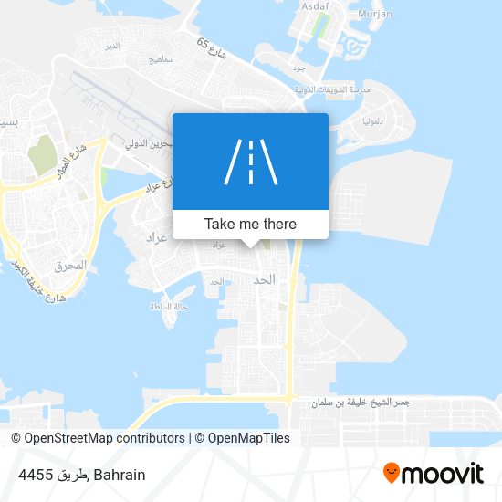 طريق 4455 map