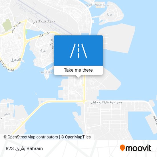 طريق 823 map