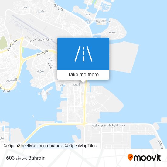 طريق 603 map