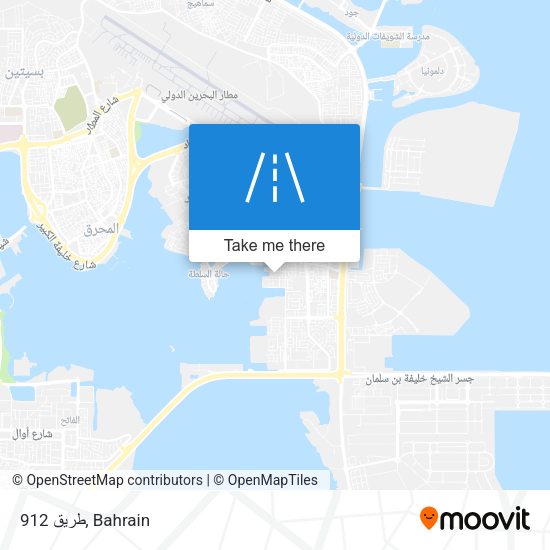 طريق 912 map