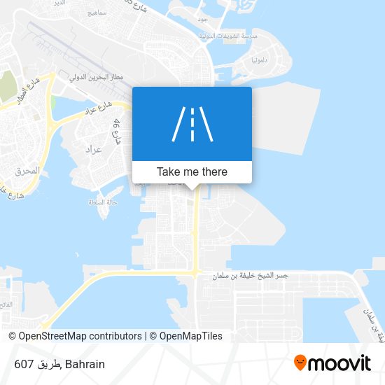 طريق 607 map