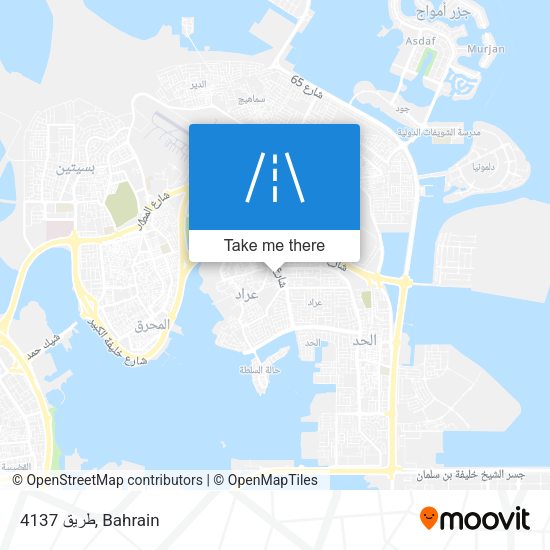 طريق 4137 map