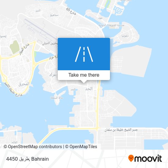 طريق 4450 map