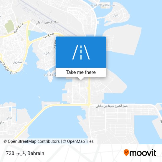 طريق 728 map