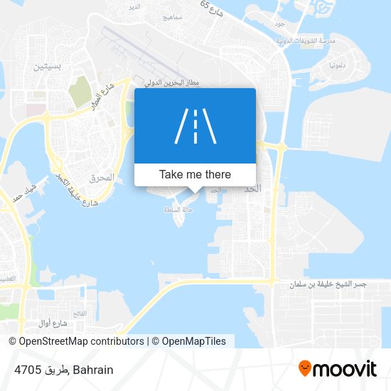 طريق 4705 map