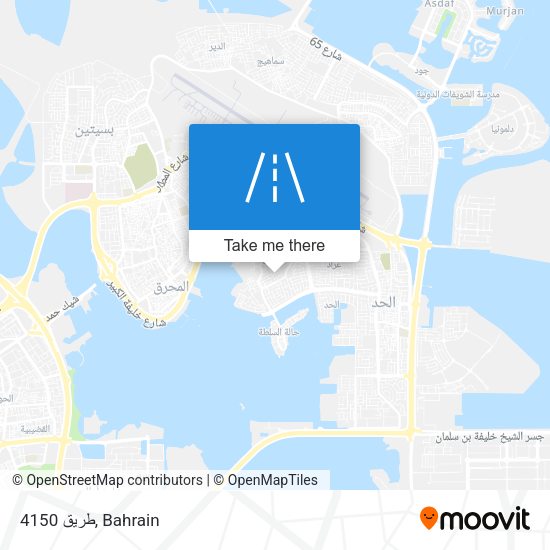 طريق 4150 map