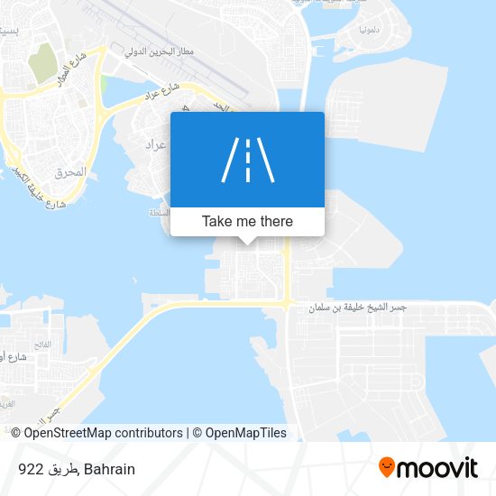 طريق 922 map