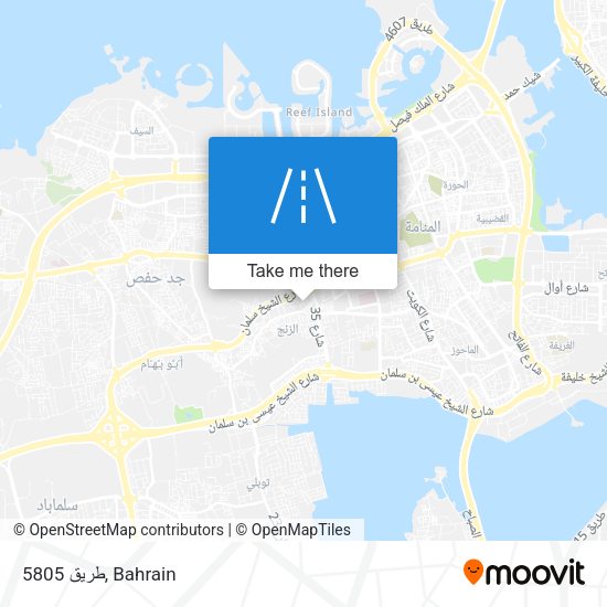 طريق 5805 map