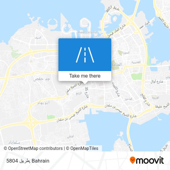 طريق 5804 map