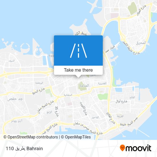 طريق 110 map