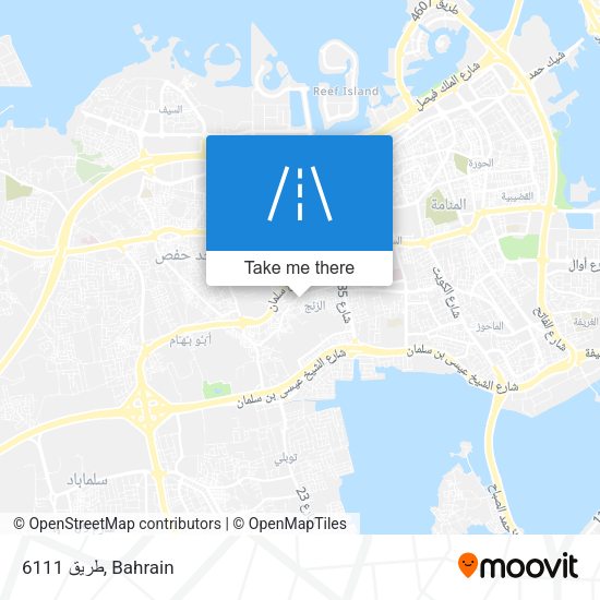 طريق 6111 map