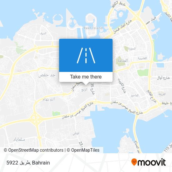 طريق 5922 map
