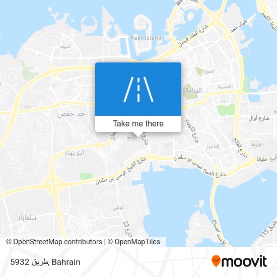 طريق 5932 map