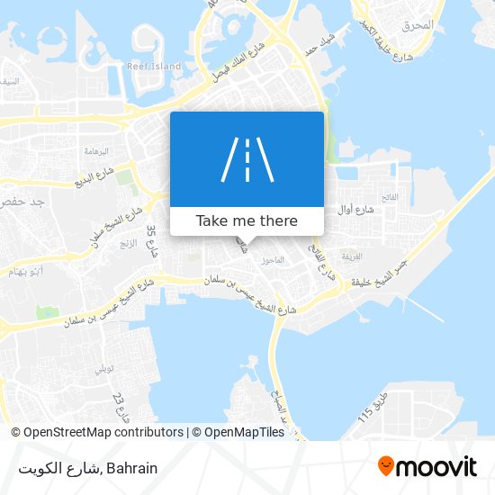 شارع الكويت map