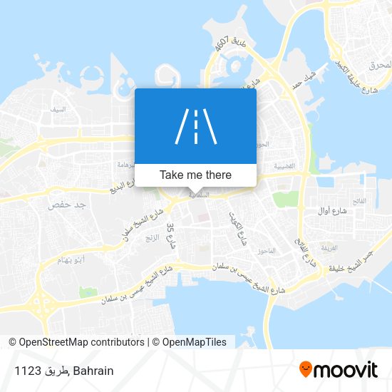 طريق 1123 map