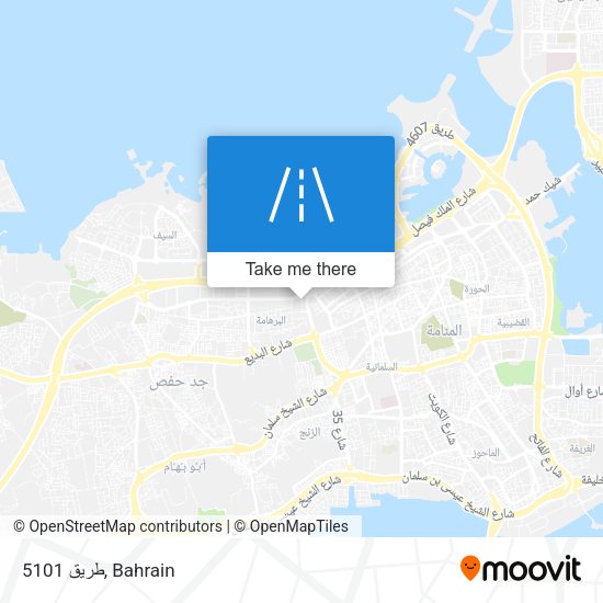 طريق 5101 map