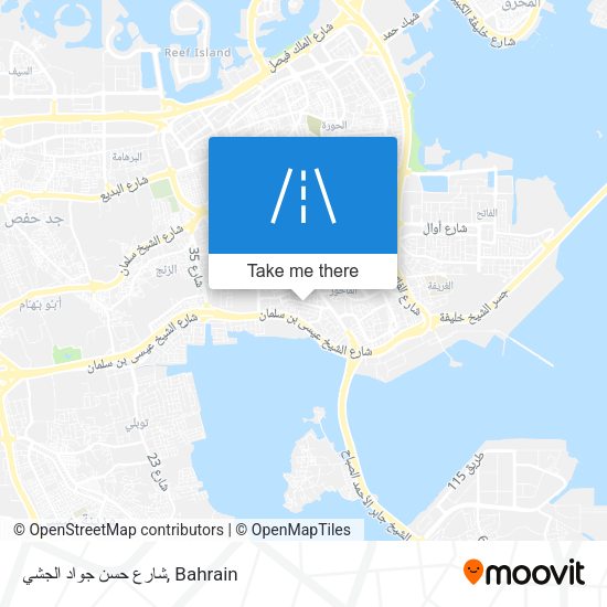 شارع حسن جواد الجشي map