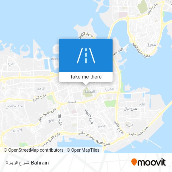 شارع الزبارة map