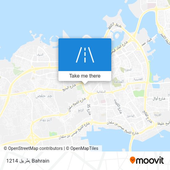 طريق 1214 map