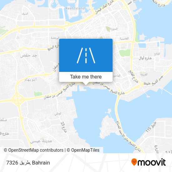 طريق 7326 map