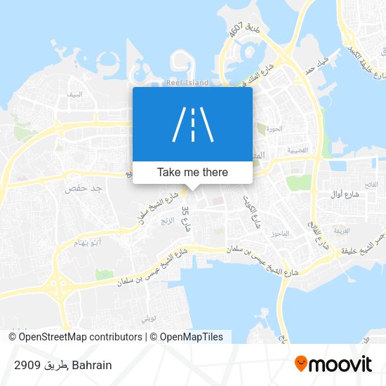 طريق 2909 map