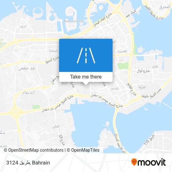 طريق 3124 map