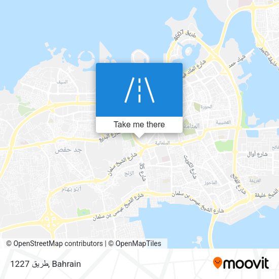 طريق 1227 map
