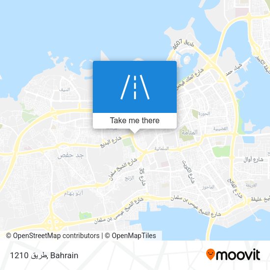 طريق 1210 map