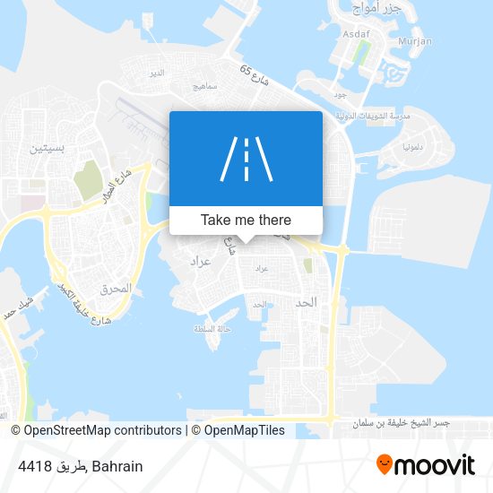 طريق 4418 map