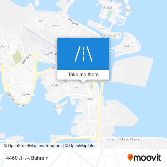 طريق 4460 map