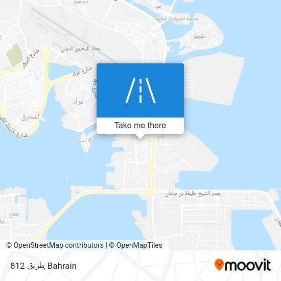 طريق 812 map