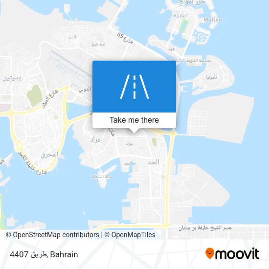 طريق 4407 map