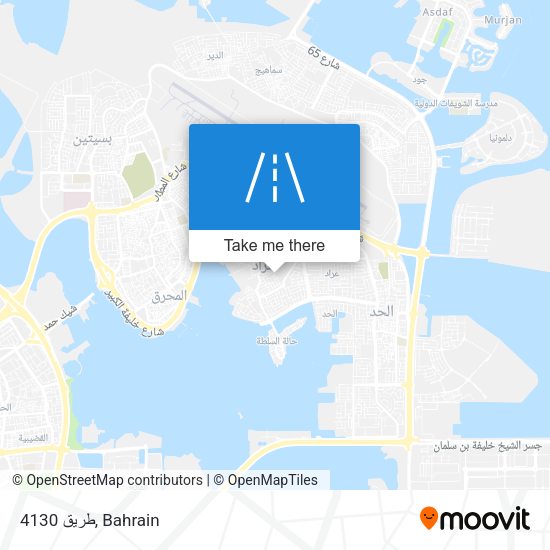 طريق 4130 map