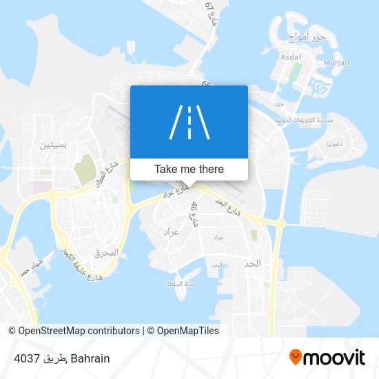 طريق 4037 map