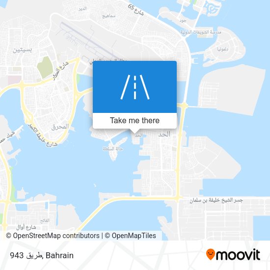 طريق 943 map