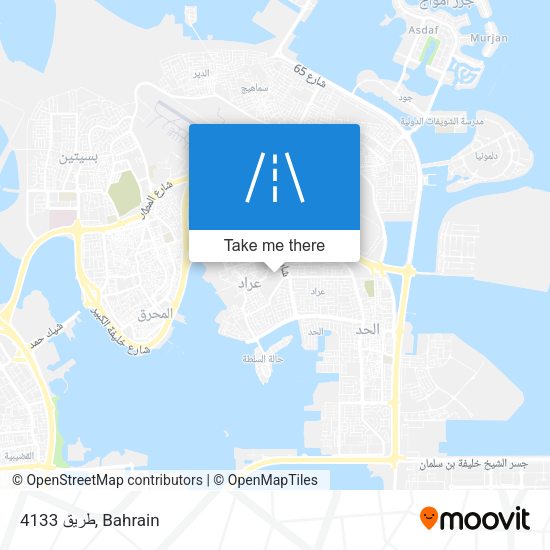 طريق 4133 map