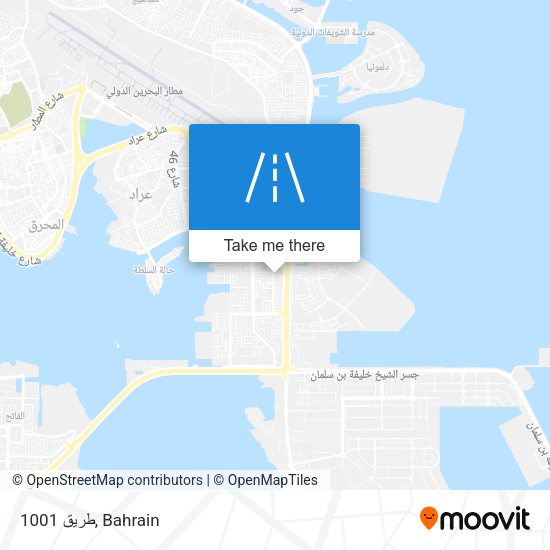 طريق 1001 map