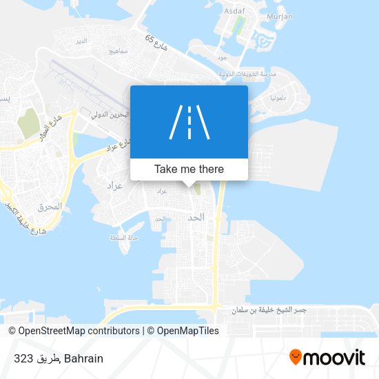 طريق 323 map