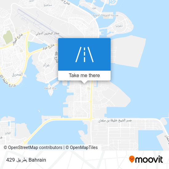 طريق 429 map