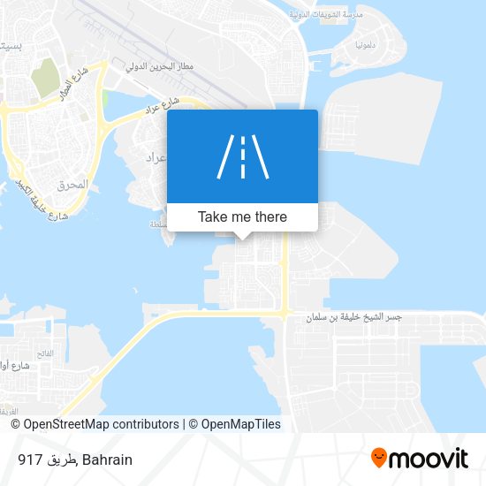 طريق 917 map