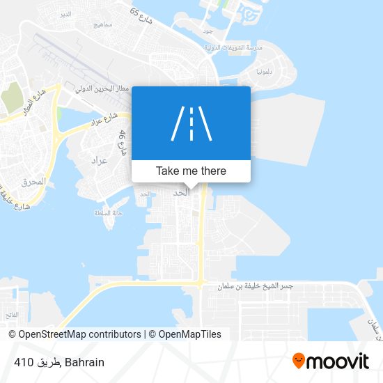 طريق 410 map