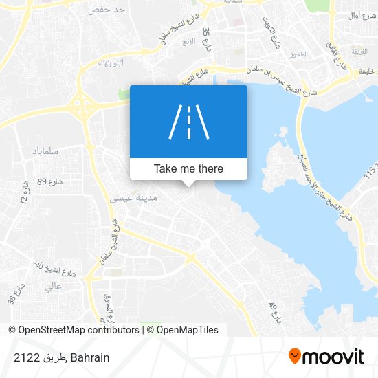 طريق 2122 map