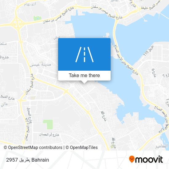 طريق 2957 map